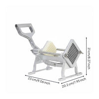French Fry Cutter Easy to Use Potato Strip Cutter Adjustable Thickness Vegetable Chopper for Restaurant