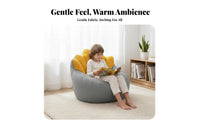 Snug Plush Pumpkin Chair Wide Seat Pumpkin-Shaped Chair Ergonomic Design Home Furnishing Modern design for Adults, Children, Students, Living Room, Bedroom, perusing corner, Balcony