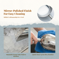Ice Ladle, Thick Stainless Steel, Buffet Kitchen Tool