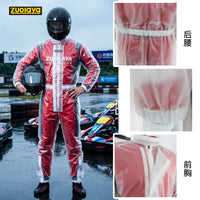 ZUOLAYA Waterproof Transparent Karting Rain Suit