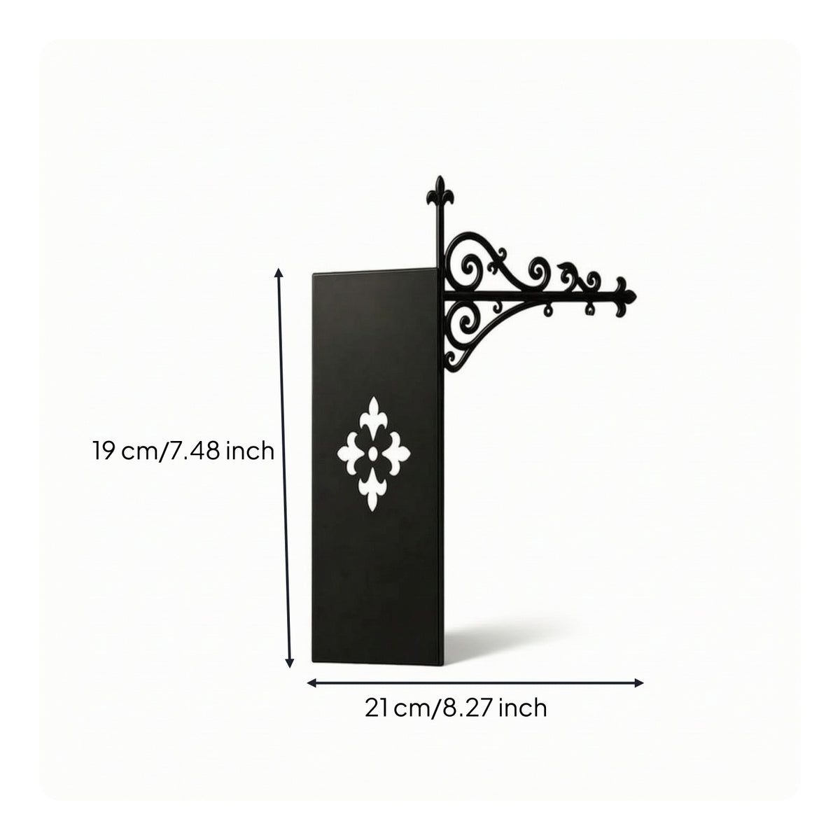 Decorative Shelf Divider with Bracket Ornate Bookshelf Divider Sturdy Bookend Bracket Space-Saving for Readers