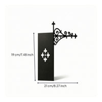 Decorative Shelf Divider with Bracket Ornate Bookshelf Divider Sturdy Bookend Bracket Space-Saving for Readers