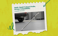 Exhaust Gas Analyzer Probe, Stainless Steel emission gas emission gasllection Probe, Gas Analysis, Vehicle Emissions Testing, Automotive Diagnostics, Extended Handle