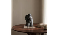 Horse Head Statue with Acrylic Base Freestanding Ornament Stable for Bookshelf