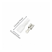Copper Spade Terminal Crimp, Insulated Quick Disconnect