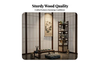 Traditional Design Multi-Tier Corner Shelf Multipurpose Display Rack Stable Construction Storage Furniture Easy Assembly for Collectors, Apartment Dwellers, Living Room, Bedroom, Hallway, Bathroom