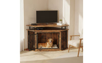 Heavy Duty Dog Crate Furniture Decorative Dog Crate with Wooden Tabletop Versatile Pet House Large for Medium Dogs, Living Room, Bedroom