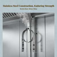 Stainless Steel Muffler Band Extended Wall Bracket