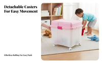 Lidded Stackable Box Cute Character Print Large Lidded Container With Lid