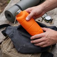 Collapsible Silicone Water Bottle for Outdoor Sports, 700ml/500ml Portable Travel Kettle