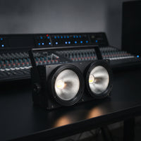 COB Stage Light High Cri Two-headHead Stage Light Lighting Bright Compact for Wedding DJs, Concerts, Clubs