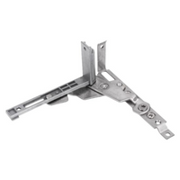 Unseen Glazing Hinge, Adjustable Aluminum Alloy, sturdy Duty, Home Office Security Installation