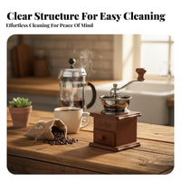 No Electricity Needed Manual Coffee Grinder Adjustable Grind Size Hand Crank Coffee Grinder Portable for Travel, Camping