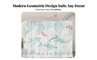 Foldable Folding Panel Partition Movable on casters 4-Panel Folding Divider Modern Design Room Separator Space-Saving for Apartment Dwellers, Homeowners, Office Workers, Bedroom, Dressing Area