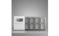 7-Compartment Medication Box with Electronic Reminder Portable Weekly Medication Organizer with Alarm Compact Medicine Dispenser Digital for Seniors, Caregivers, Travel, Bedside