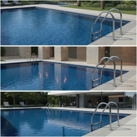 Rust Resistant Stainless Steel Pool Ladder Easy-to-Grip Pool Ladder with Handrails Polished