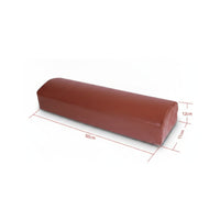 PU Leather Semi-round Bolster Cushion Massage Pillow Leather-like Wipe-clean Exterior Supportive Design Suitable for Body Alignment Home Comfort Clinic