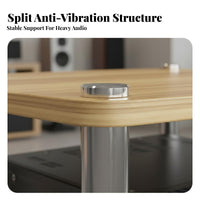 Audio Equipment Rack Vibration Reduction Shock Absorbing Amplifier Cabinet Heavy Duty Home Theater Equipment Rack for Audiophiles, KTV