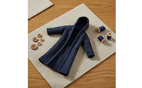1/18 Doll Trench Coat Small Scale 3.75 Inch BJD Coat Handmade Action Figure Outfit for Collectors, Display