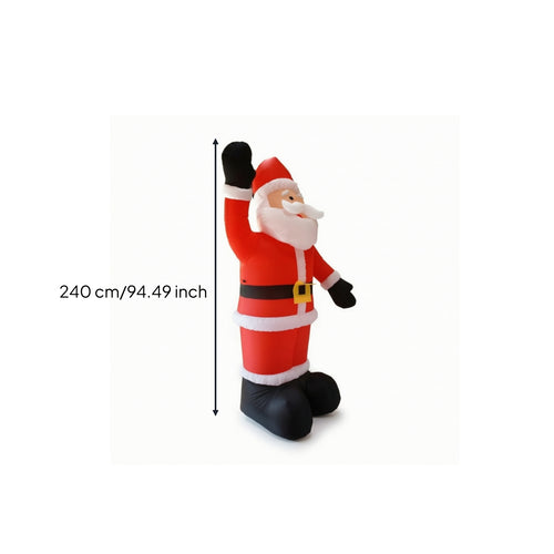 Freestanding Inflatable Santa Saint Tall Inflatable Santa Outdoor Seasonal for Porch, Storefront