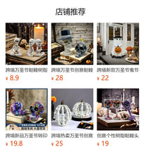 Halloween Resin Skull Ornaments Gothic Couple Kissing Statue Tabletop Window Party Decoration Props