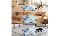 Cat Toy with Play Mat Feathered Feather Teaser Cat Toy Low-Height for Kittens