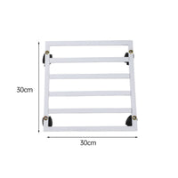 Plant Carrier with Wheels Metal Rolling Base Silent for Patio, Garden