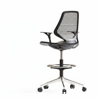 Rolling Drafting Chair Lumbar Support Office Furniture 360° rotate for Students