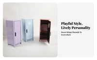Small Locker Cabinet Lockable Money Box Cabinet Short Legs Vented