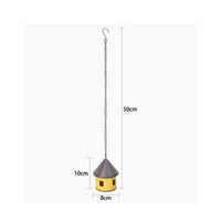 House-Shaped Hanging Ornament Window Cutout Metal House Ornament Reusable