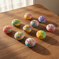 12 Pieces Stress Relief Bao Bun Squishy Sensory Bun Squishy Satisfying PU Press Toy Compact for Students