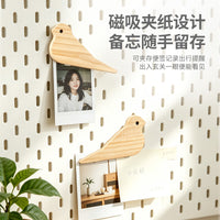 Solid Wood Door Stopper for Home Bedroom Door Handle Anti-Collision Windproof, Hanging Magnetic Storage Door Wedge
