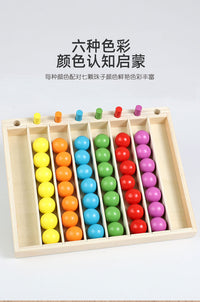 Wooden Color Sorting Toy for Kids Ages 4-6