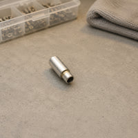 Fit and Function Model Car Exhaust with Gold-Toned Band Hard Miniature Exhaust Pipe Silvery Compact for Hobbyists, 1/64 Tuning Projects