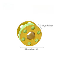 Aluminum Alloy Reel Pendant with Luminous Line Lightweight Mini Spool with Glow Rope Realistic Fishing Reel Pendant Rust-Resistant for Backpack