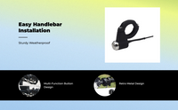 Waterproof alloy motorcycle handlebar