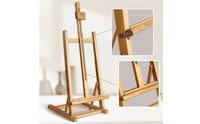 Portable Wooden Tabletop Easel Compact Tabletop Painting Easel Easy to Store Drawing Stand Stable for Artists, Students, Beginners, Home Workspace, Studio, Classroom