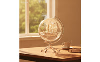 Globe with Sailboat Ornament Touch-Controlled for Display Cabinet, Collectors