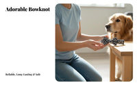 Bow Tie Dog Engravable Dog with Bow Tie Material for Dogs, Young Dogs, Daily Wear, Outdoor Walks, Photo Shoots