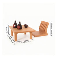 Miniature Low Table Smooth Dollhouse Table Lightweight Ornament for Hobbyists, Collectors