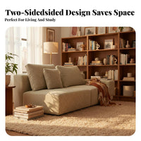 Sectional Block Couch Customizable Combination Sectional Sectional with Ottoman Minimalist Design Double-Sided for Studio