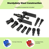 Motorcycle Chain Breaker Tool, Chain Removal & Riveting Repair Kit for Cutting, Installing, and Aligning Chains