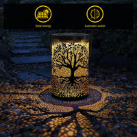 Solar Garden Light Vintage Iron Animal Shape LED Outdoor Decorative Lamp