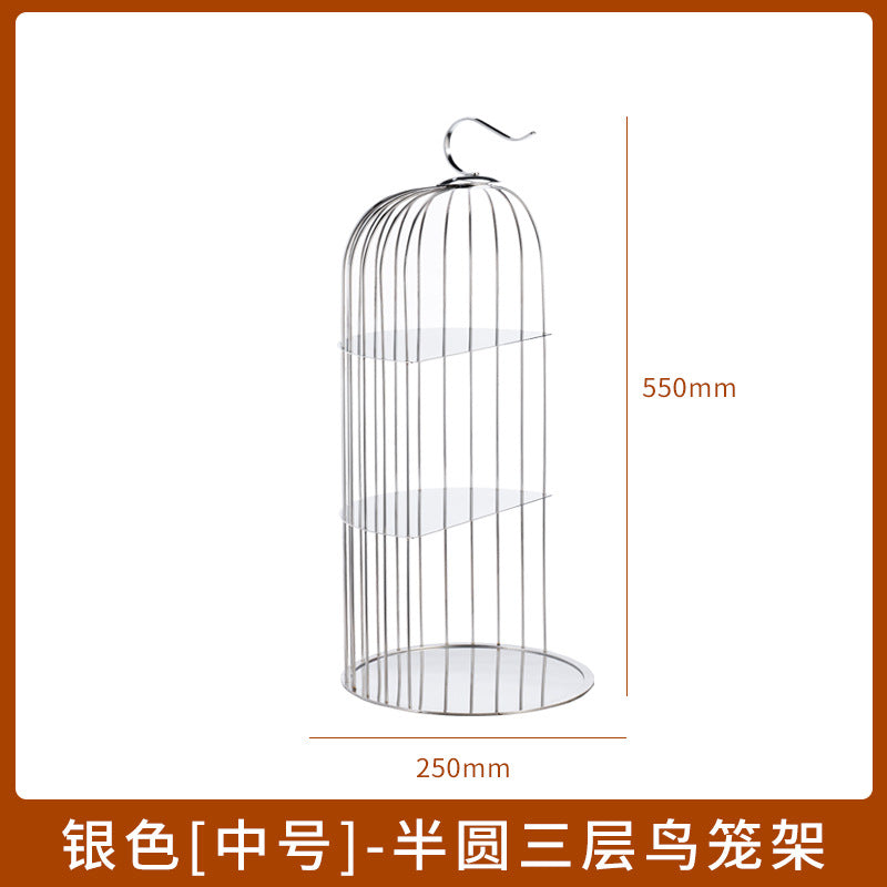 Silver / Semicircle 3-tier M