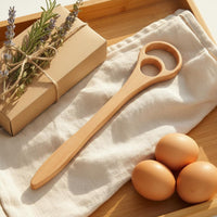 2 Pieces Wooden Batter Whisk Natural Wood Batter Whisk Handmade