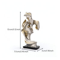 Romantic Figure Sculpture Elegant Decorative Statue Sleek for Bookshelf, Office