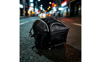 Strap-on Motorcycle Rear Seat Bag Compact Motorcycle Tail Bag with Straps Stable Easy to Clean for Daily Commutes