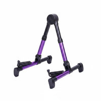 Stable Triangular Design Foldable Guitar Stand Aluminum Alloy Triangular Stand Guitar Stand Silicone Padding Adjustable for Guitarists, Musicians, Home Studio, Practice Room, Stage Performance