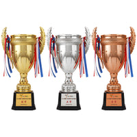 Plastic Trophy for School Sports Events with Wheat Ear Design