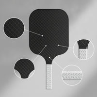 Lightweight Pickleball Paddle with Textured Surface Non-Slip Pickleball Paddle with Textured Face Ergonomic Racket Professional for Training Sessions